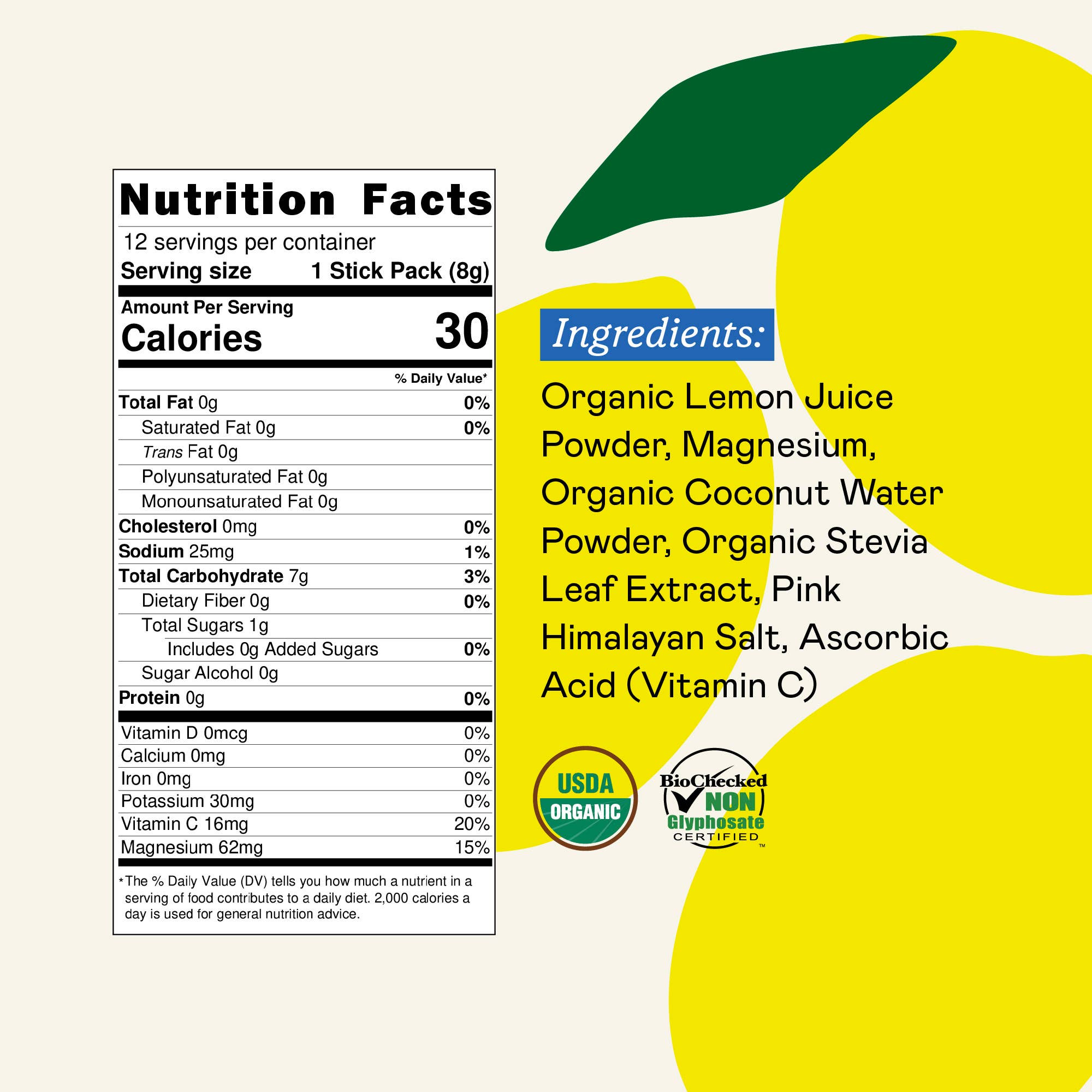 GoodOnya – wholesale Powdered health drink – Organic Hydration™ 100-Stick Pack2