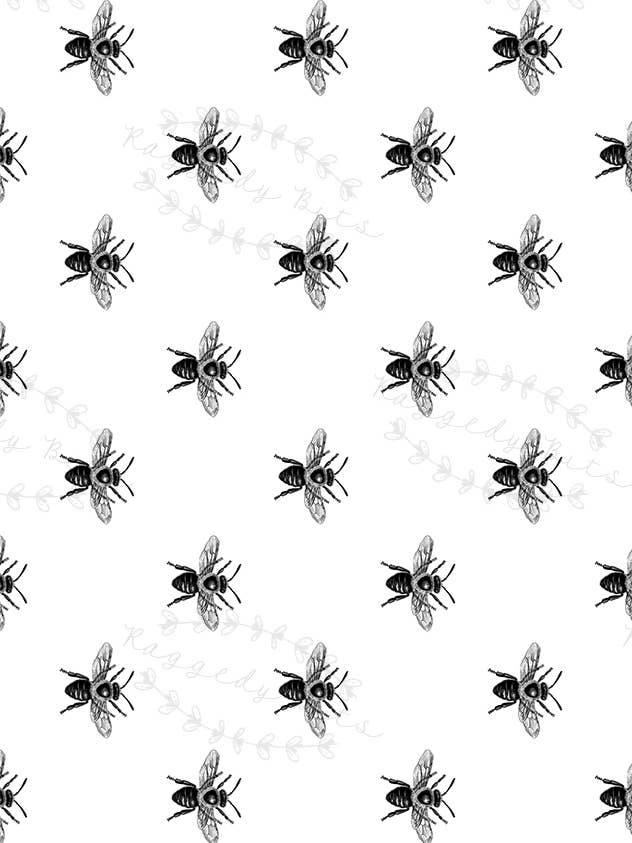 Busy Bees – Raggedy Bits Decoupage Paper for wholesale by Raggedy Bits