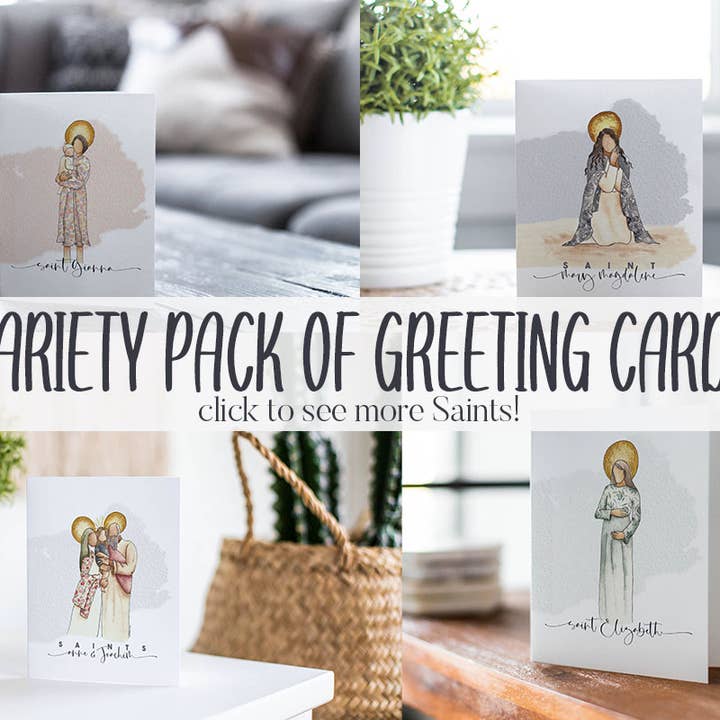 Light Bearer Designs - Wholesale Everyday Greeting Card - Catholic Saint Greeting Cards