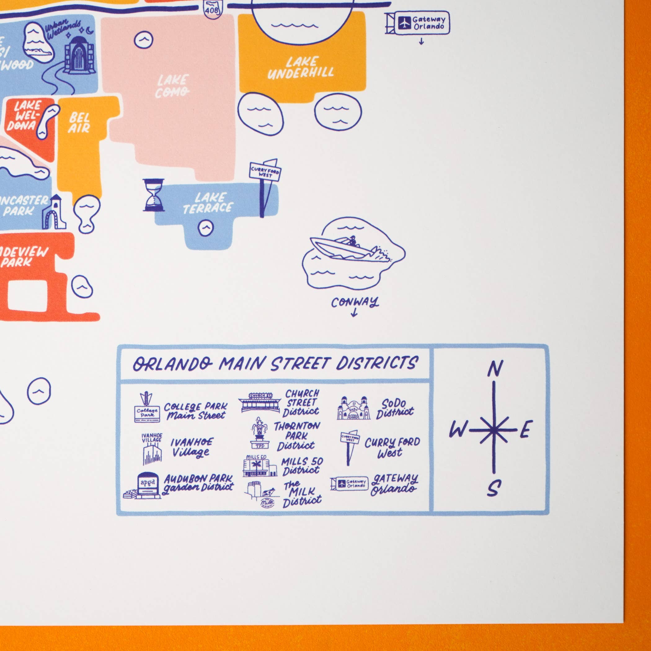 Little Known Goods - Wholesale Map - Orlando Florida Downtown Map4