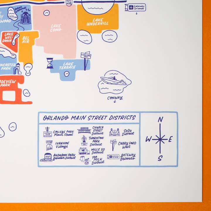 Little Known Goods - Wholesale Map - Orlando Florida Downtown Map4