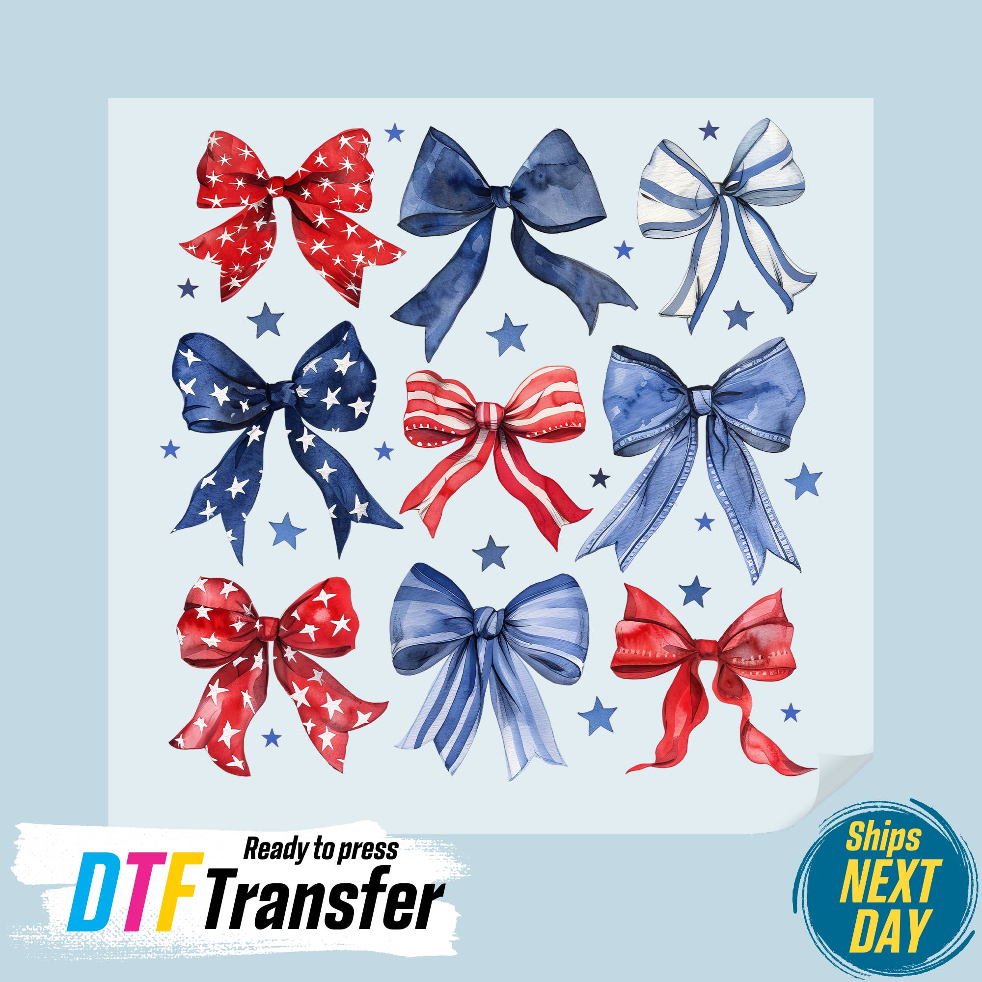 DTF Office - Wholesale Sublimation Transfer - Coquette Fourth of July DTF Transfer