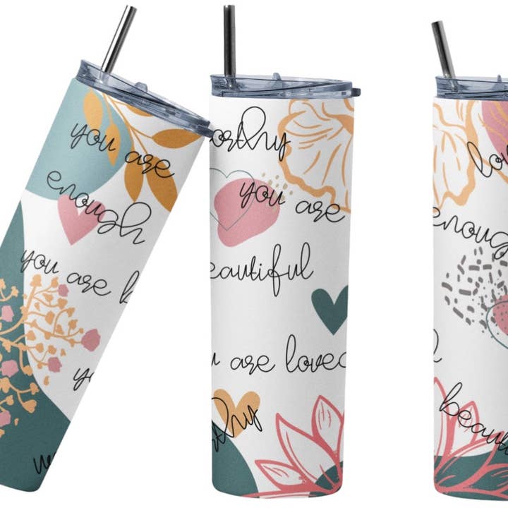 Bicchiere You Are Enough da 20 once per la vendita all'ingrosso da parte di Perfectly Diverse Trendz, LLC