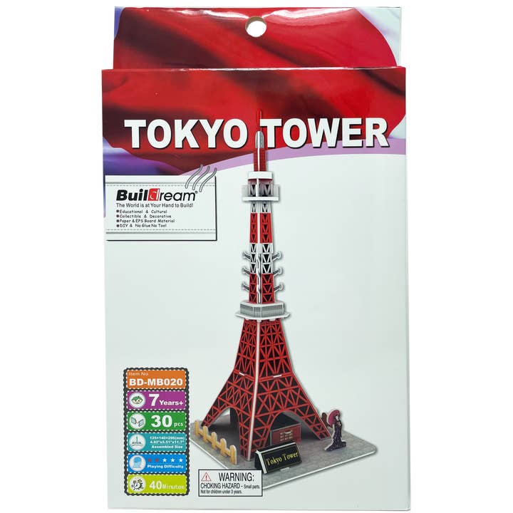 Tokyo Tower 3D Puzzle for wholesale by Edu-Sci