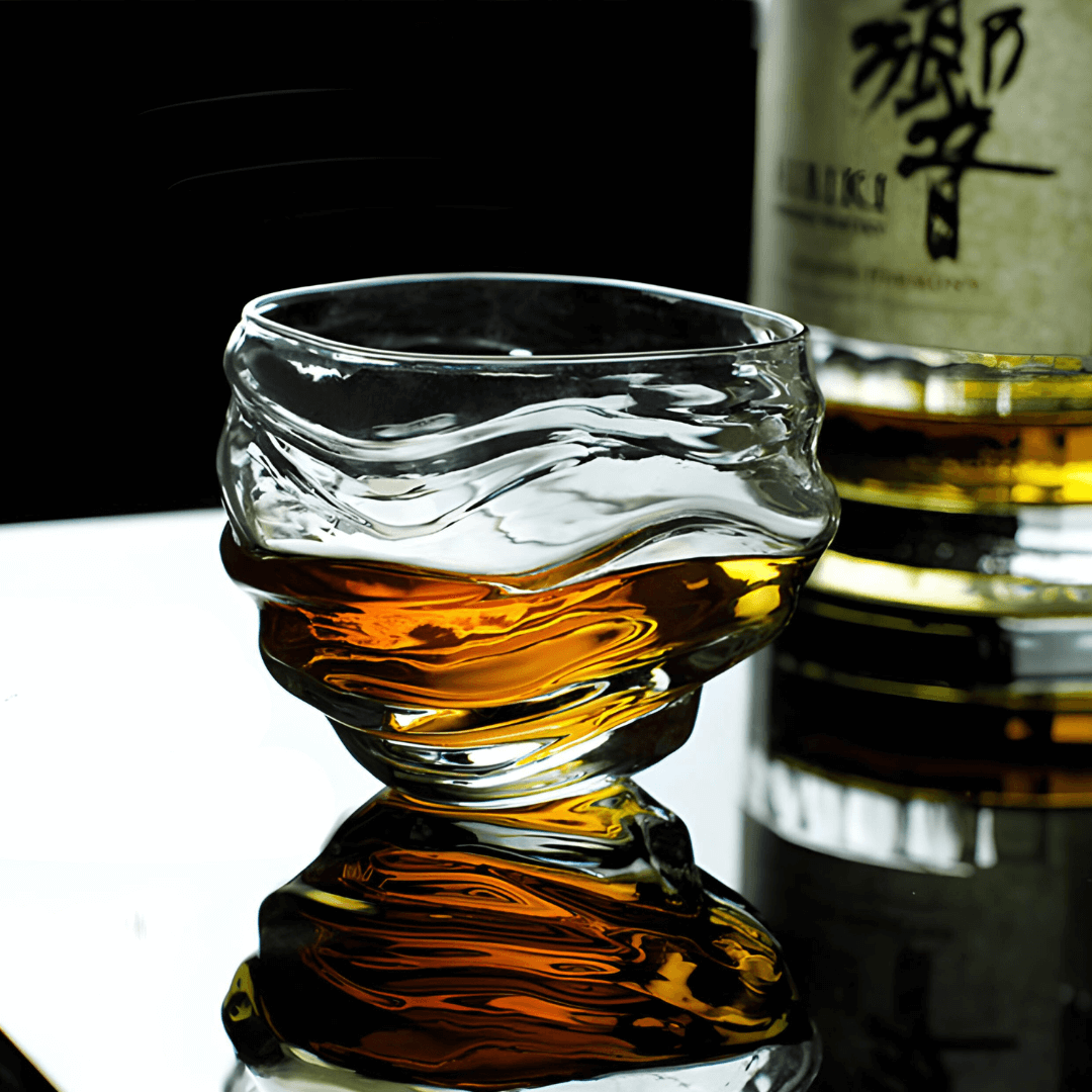 TsukiGlass - Wholesale Cocktail/Liquor Glass - Set of 4 Kai Japanese Crystal Whisky Glass6