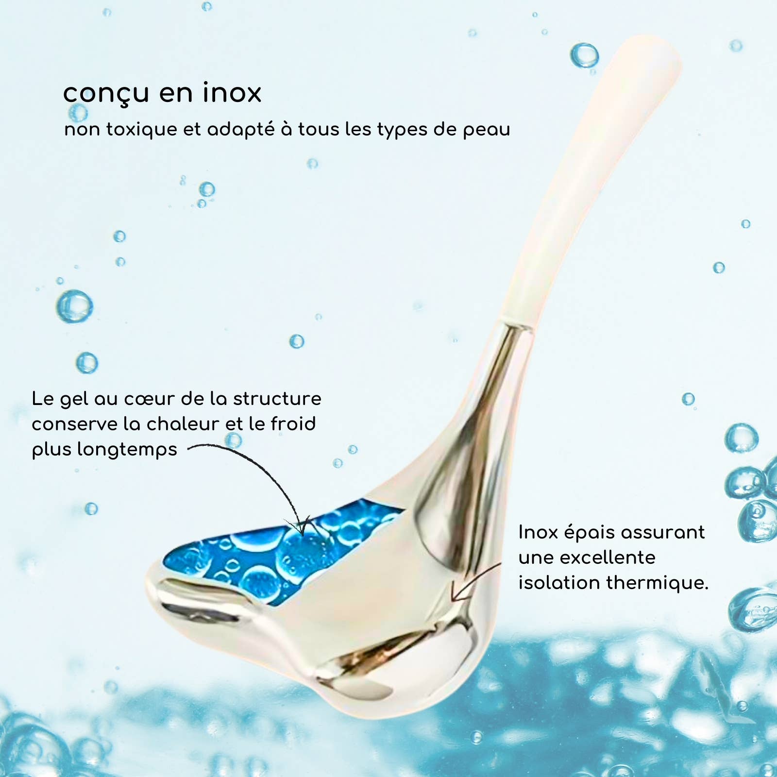Zen'Arôme - Vente Gua Shas - Cuillère Massage GuaSha Cryo Spoon Accessoire Cryothérapie9