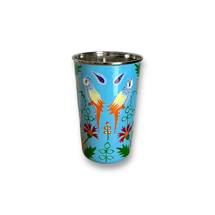 Curiosity Lab - Wholesale Drinking Glass/Cup - Hand-painted food-grade stainless steel tumbler Srinagar Grand4