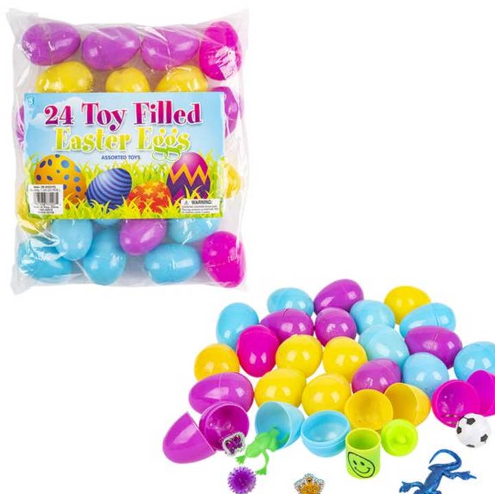 Œufs de Pâques de 5 cm remplis de jouets (24 pièces/unité) La Luna Bella - Toys pour la vente par La Luna Bella - Toys