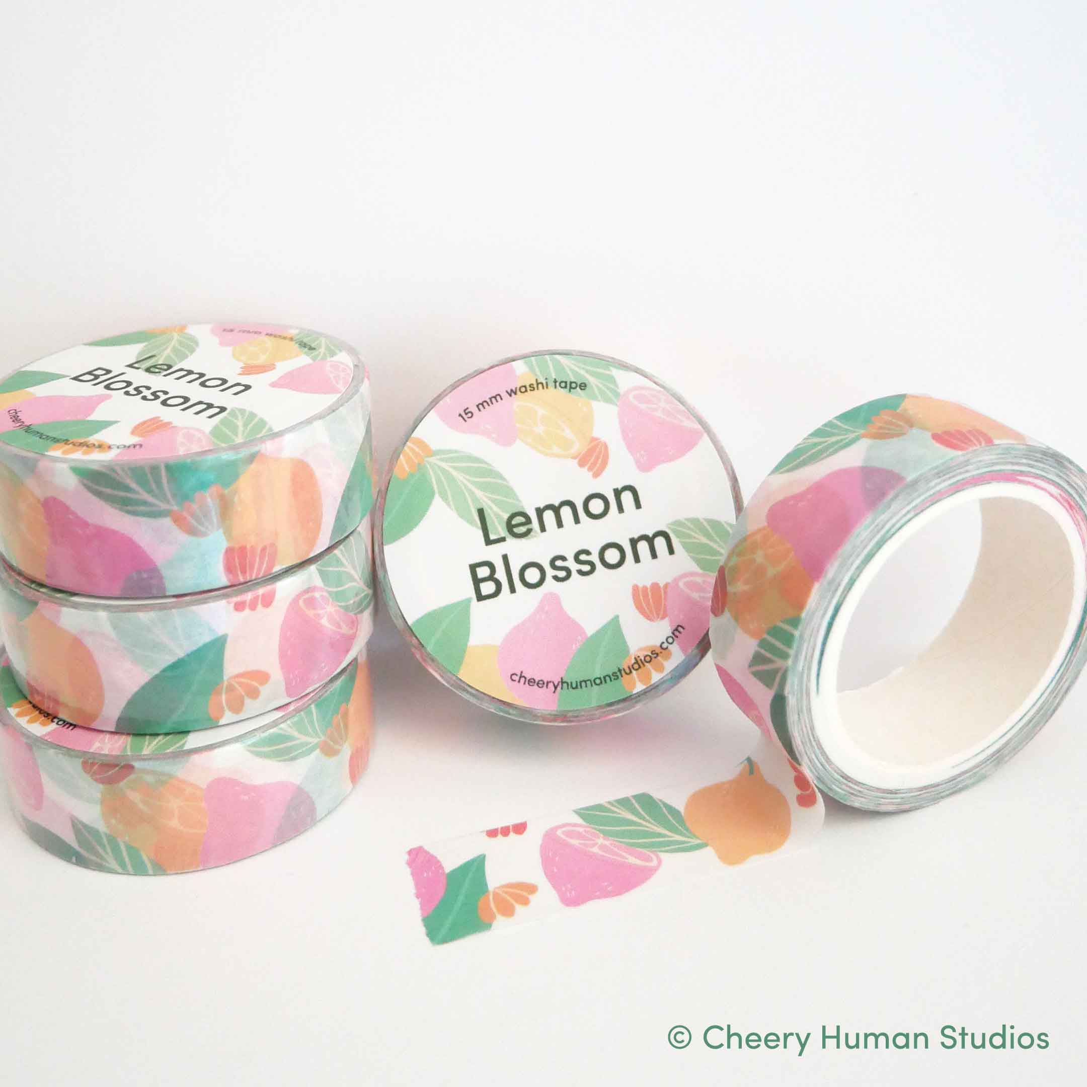 Cheery Human Studios - Wholesale Washi Tape - Lemon Blossom - Washi Tape | Fruit Washi Tape2