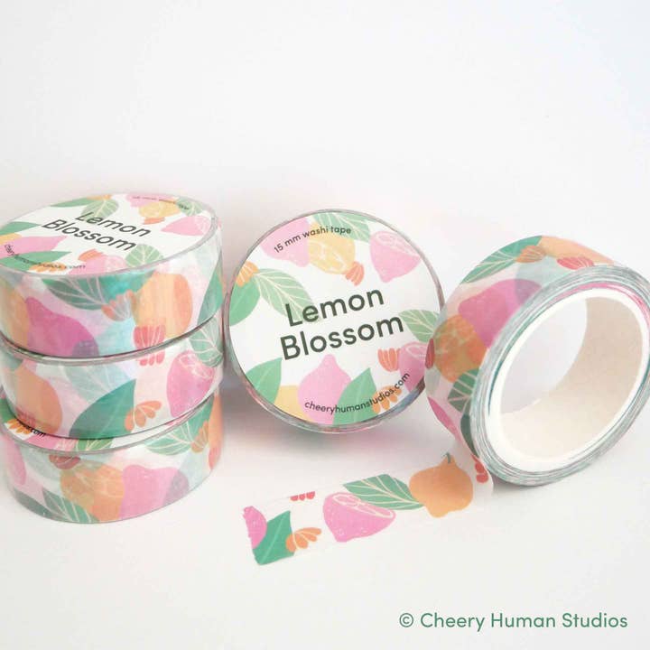 Cheery Human Studios - Wholesale Washi Tape - Lemon Blossom - Washi Tape | Fruit Washi Tape2