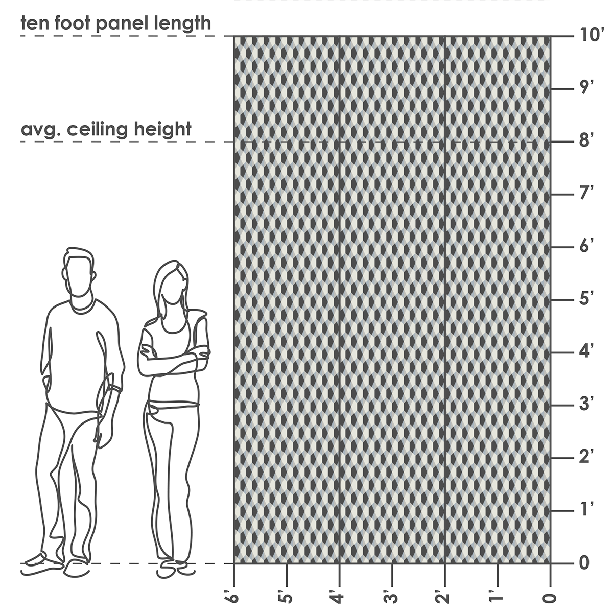 Detroit Wallpaper Co. – Großhandel Tapete – Origami - Schiefer Tapete1