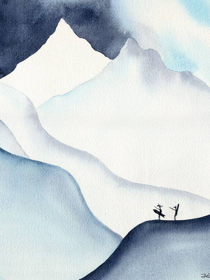 Pow Surf 1 - Impression encadrée pour la vente par Jonas Claesson