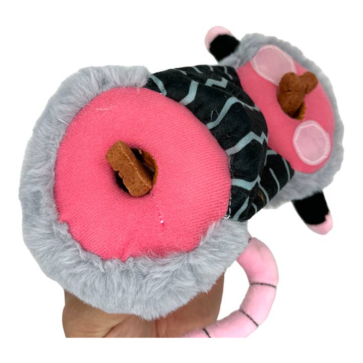 Roadkill Opossum - Rip and Reveal Dog Toy for wholesale on Faire2