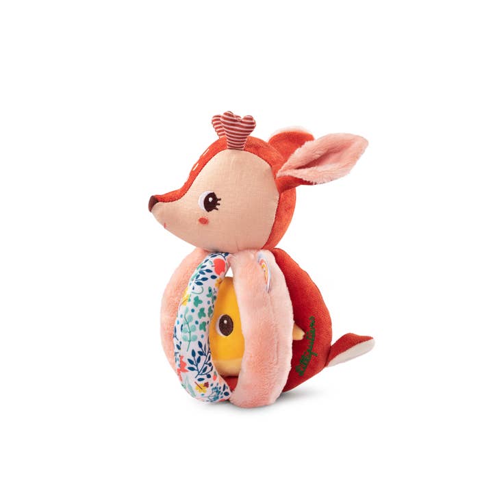 Janod - Wholesale Handheld Rattle - Baby - Stella Plush Activity Rattle with Handles