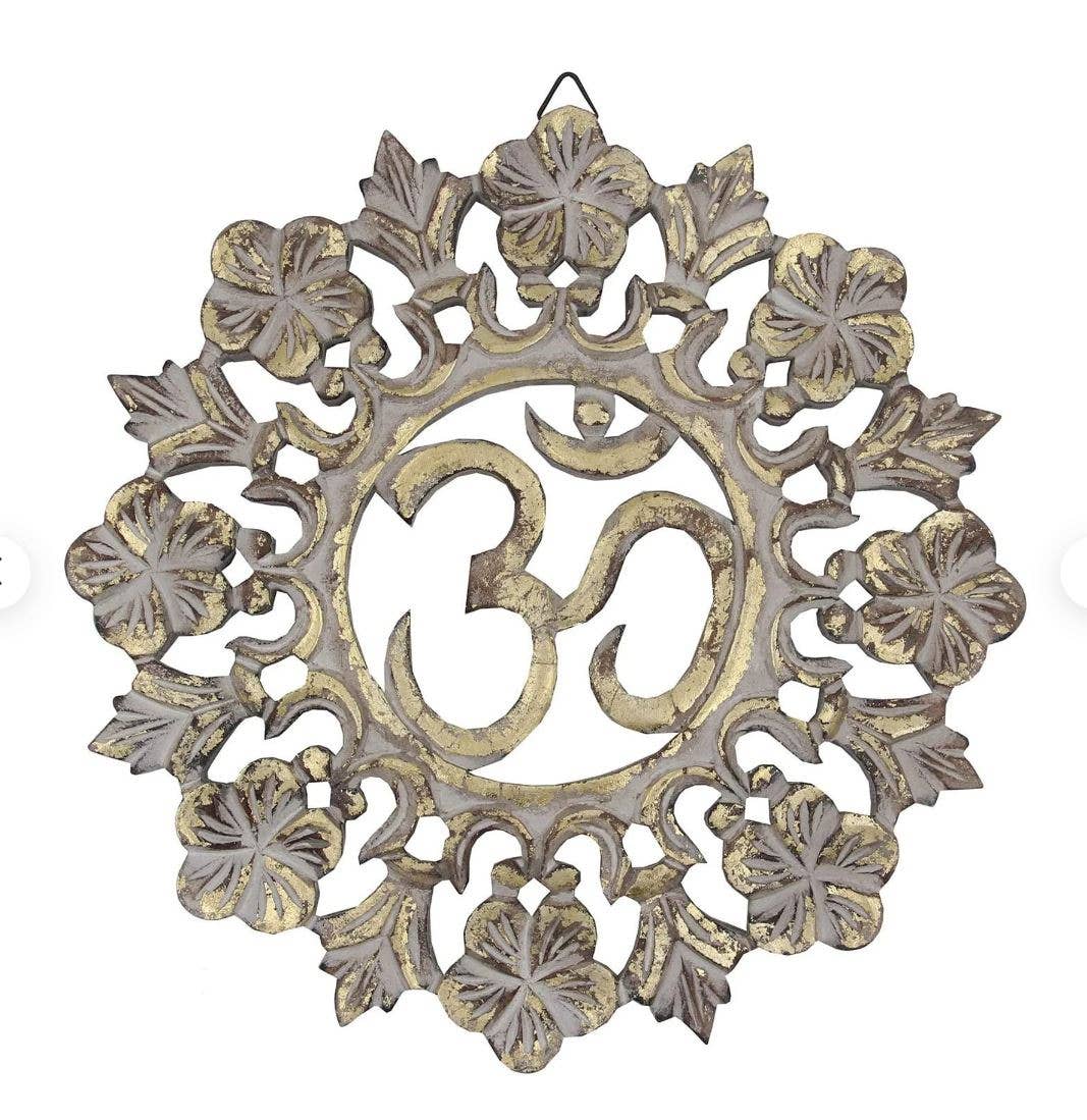 Lungta Imports – Großhandel 3D-Wandkunst – Handgefertigte hölzerne Om-Wand-Dekor-hängende Kunst13