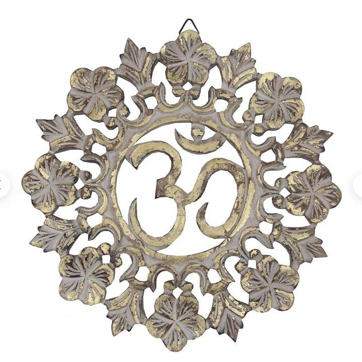 Lungta Imports – Großhandel 3D-Wandkunst – Handgefertigte hölzerne Om-Wand-Dekor-hängende Kunst13