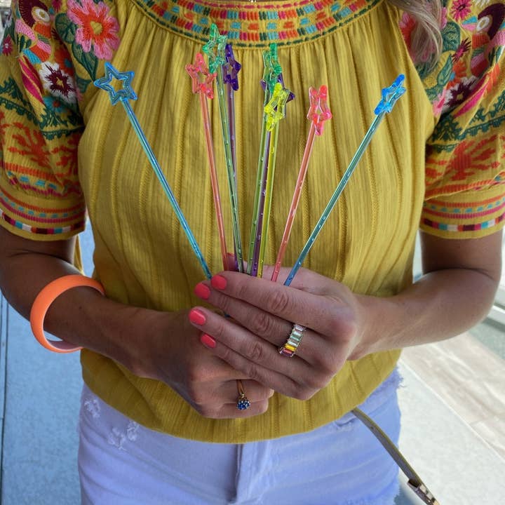 Sugar Mama Shimmer - Wholesale Drink Stirrer - Star Stir Sticks2