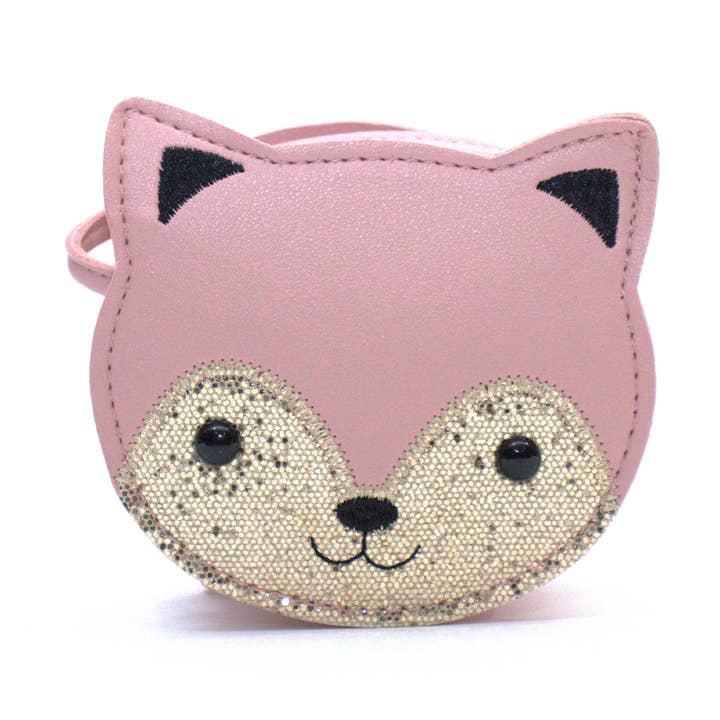 Animal Shoulder Bag for Kids - Gaspard Pink Cat for wholesale by Yuko-B UK