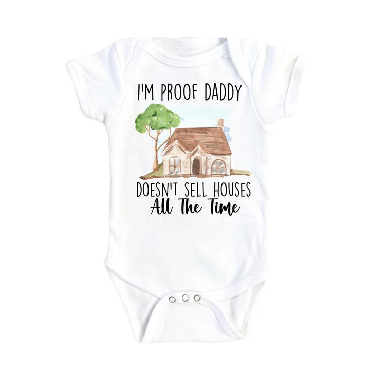 Real Estate - Baby Boy Girl Clothes Infant Bodysuit Funny Cute Newborn 1C for wholesale by North Fork Forager LLC