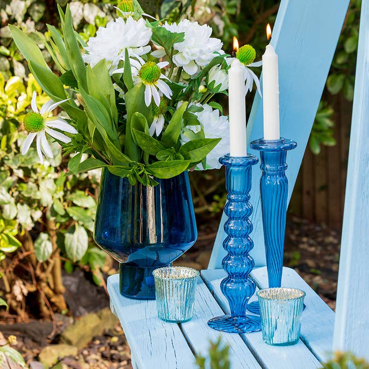 Globe Enterprise - Wholesale Candle Holder - Pink Hand-Blown Borosilicate Glass Candle Holders7