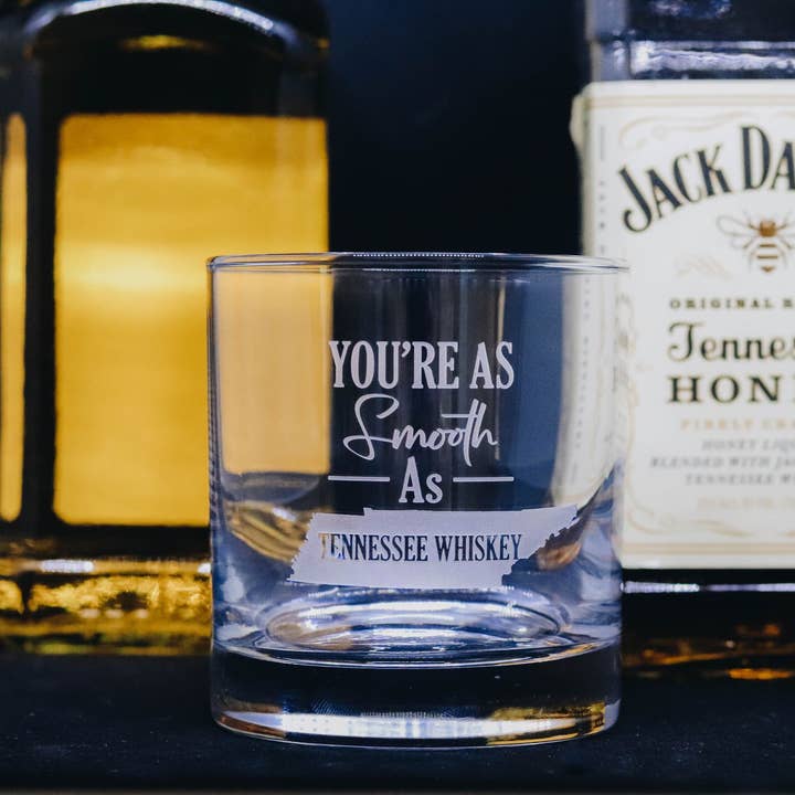 A to Z Imaging and Design - Wholesale Cocktail/Liquor Glass - Smooth as Tennessee Whiskey Rocks Glass