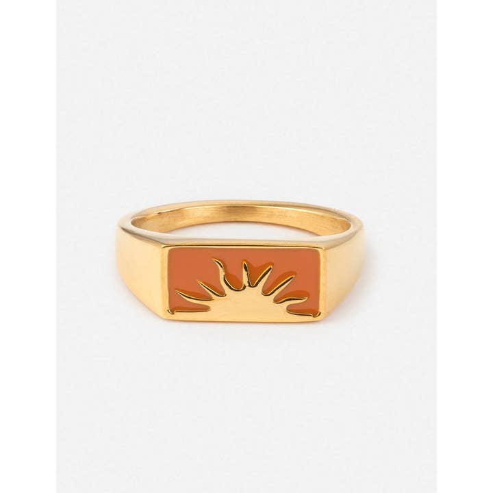 Elevated Faith - Wholesale Signet Ring - Sunrise Rectangular Signet Ring