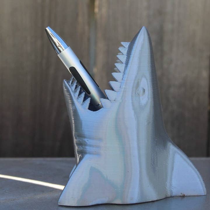 Clever Contraptions - Wholesale Pen & pencil holder - Shark Pen and Pencil Holder for your Office or School Desk3