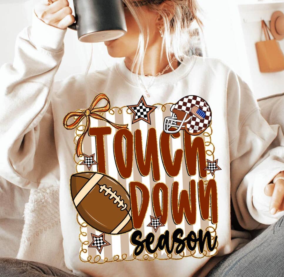 Southern Backroad Tees LLC - Wholesale Graphic Sweatshirt - Women's - Touchdown Season