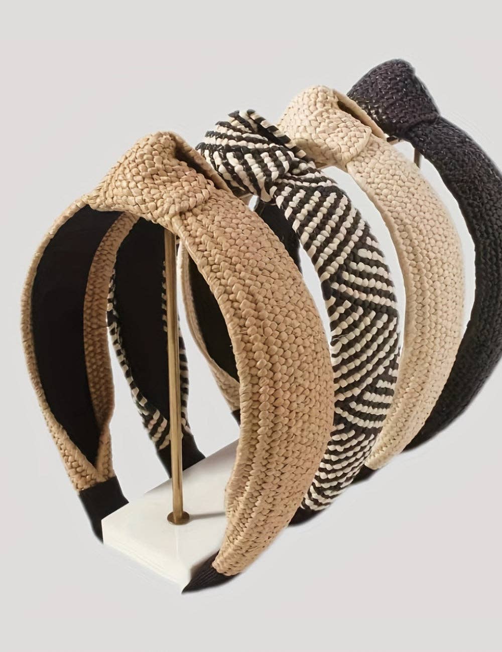 Dipped Shop - Wholesale Fashion Headband - Women's - Knotted Braided Wide Simple Headband DPJH144