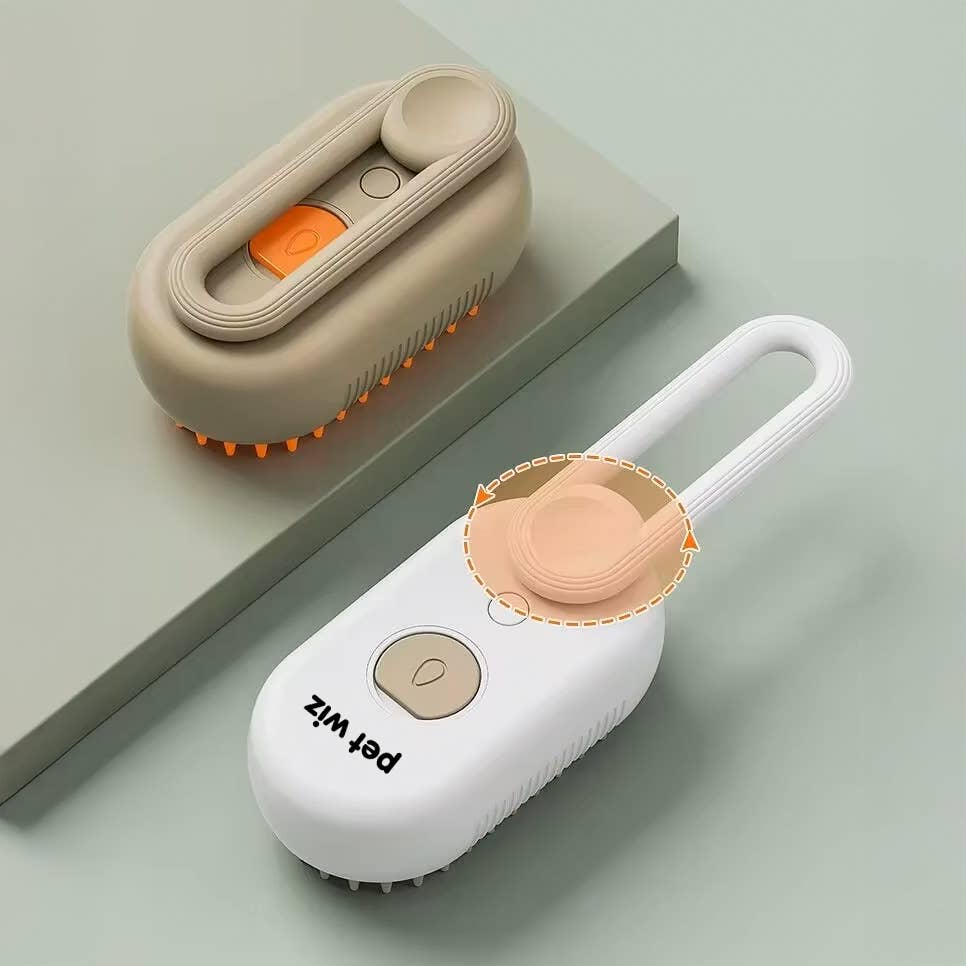 Pet Wiz - Wholesale Pet Grooming Aid - Dog - 3-in-1 Rechargeable Cat & Dog Steam Grooming Brush5