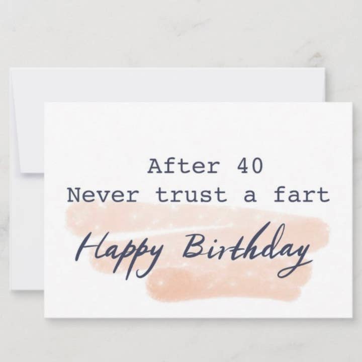 Ethel B Designs - Wholesale Birthday Card - After 40