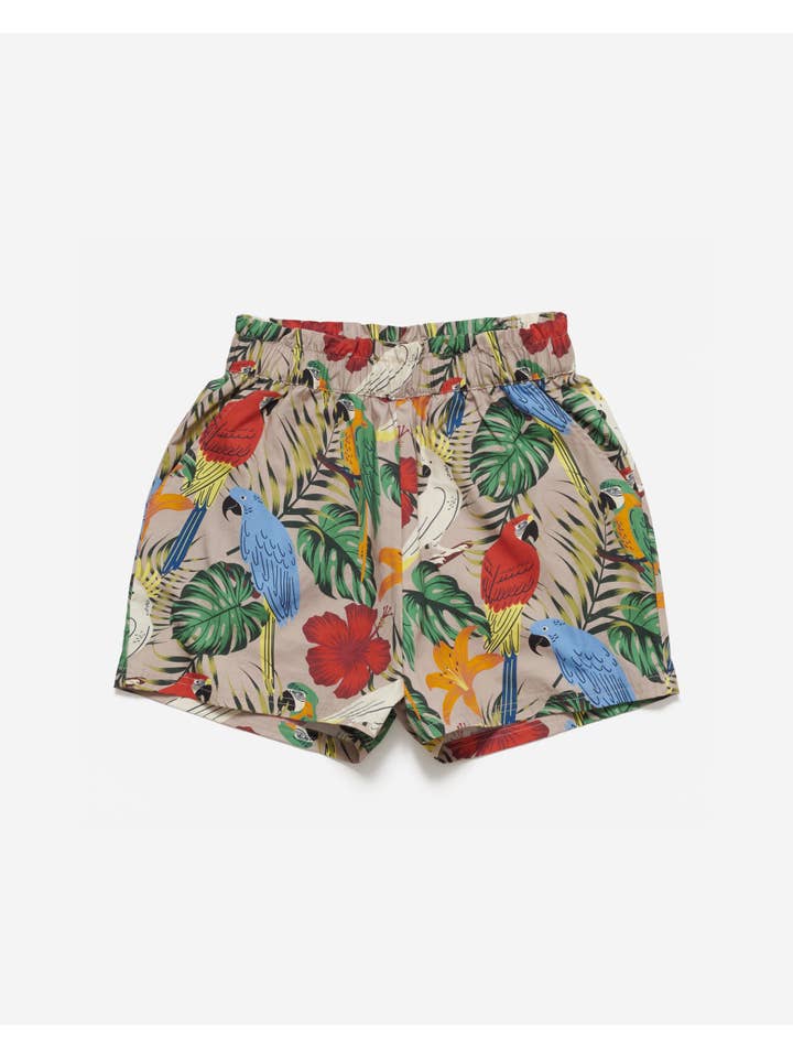Poplin and Co. - Wholesale Shorts - Women's - Women's Exotic Birds Print Shorts