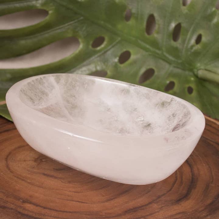 Tiny Rituals - Wholesale Decorative Plate/Dish/Bowl - Rare Clear Quartz Crystal Bowls - Large - 1 of a Kind14
