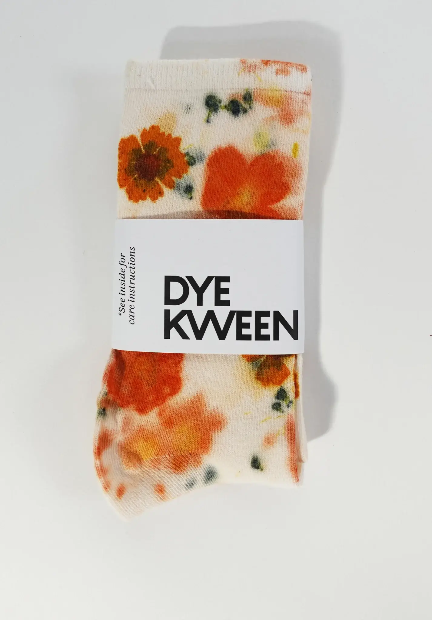 DYE KWEEN - Wholesale Socks - Women's - Flower Power Cotton Crew Sock1