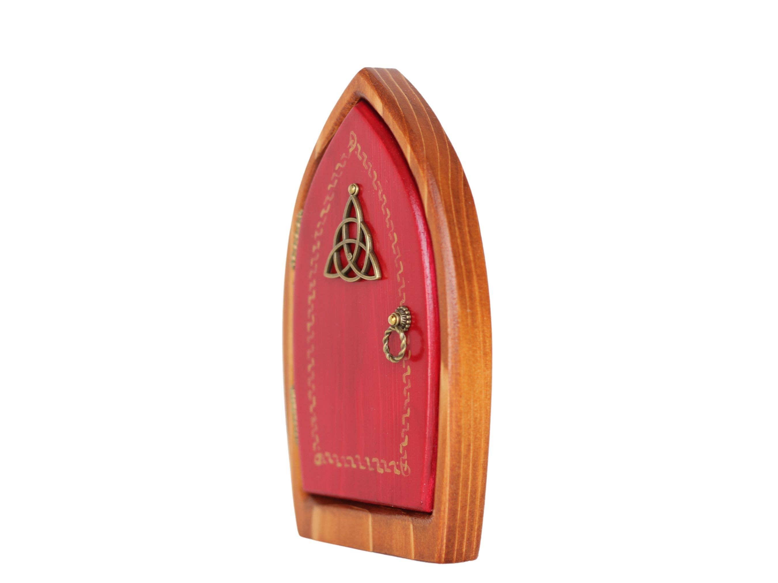 Sugar Bush Fairy Doors - Vendita all'ingrosso Ornamenti/decorazioni per esterni - Porta fatata Celtic Trinity in legno lavorato a mano1
