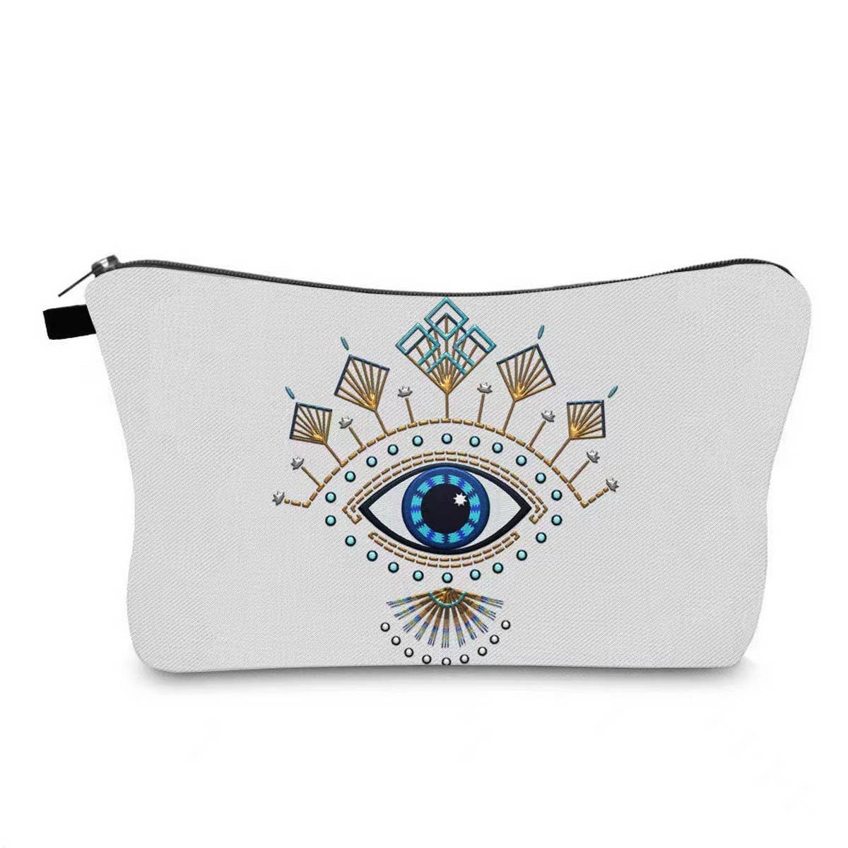 ACCITY - Wholesale Makeup/Cosmetic Bag - TRAVEL DEVIL'S EYE PRINT COSMETIC BAG_CWAB22524