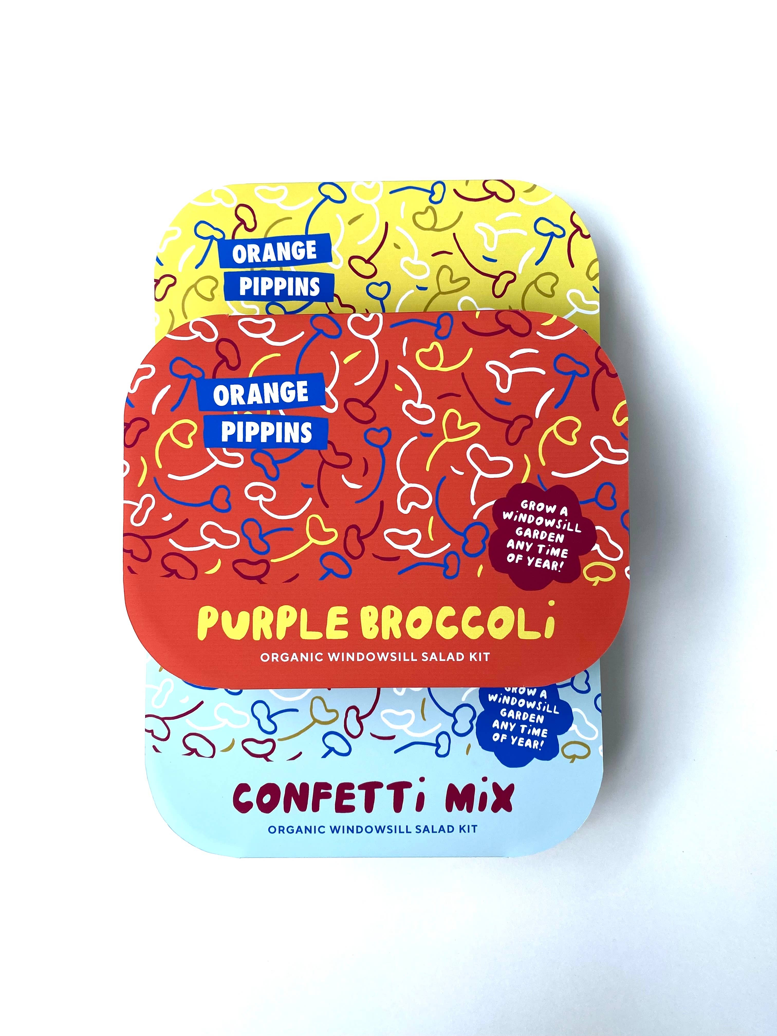 Orange Pippins - Wholesale Plant Seeds - Windowsill Salad Kit: ORGANIC Confetti Salad Mix7