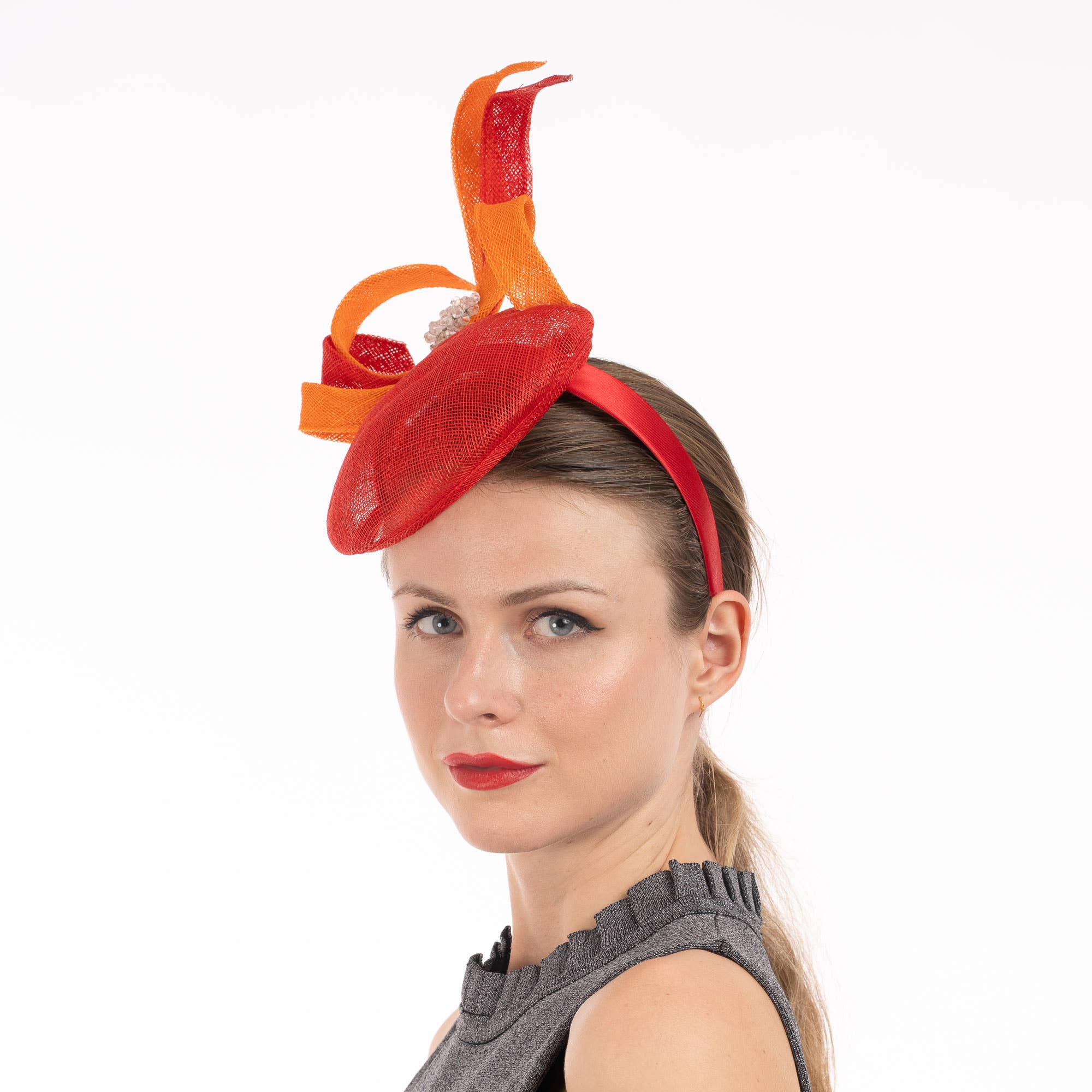KaKyCo - Wholesale Fascinator Hat - Women's - Two tone S shape sinamay fascinator headband | 5939H3