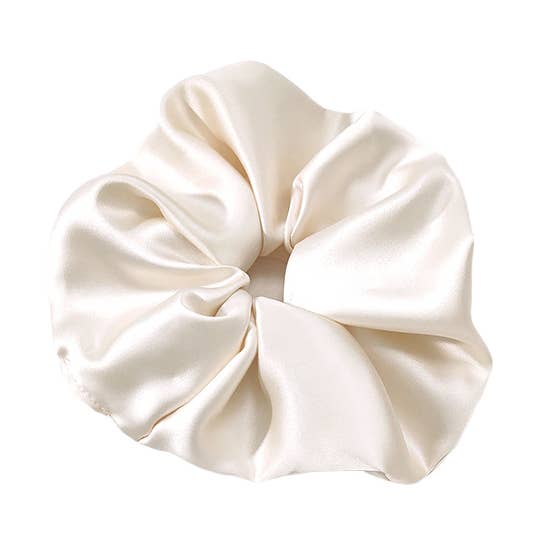 Last True Angel – wholesale Scrunchie - Women’s – Extra Large Silky Scrunchie in Ivory0