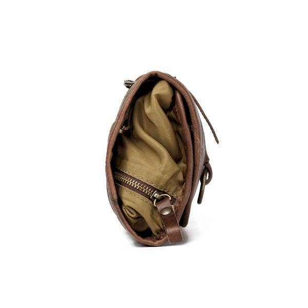 Mission Mercantile Leather Goods - Wholesale Toiletry Bag - Men's - Campaign Waxed Canvas Roll-Up Toiletry Shave Kit3