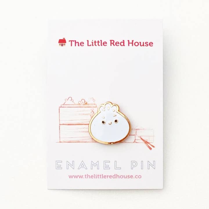 The Little Red House - Wholesale Lapel Pin/Button - Confident Bao Enamel Pin0