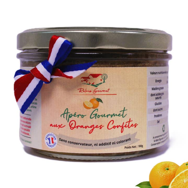 Gourmetapéro med kanderade apelsinskal för wholesale av Relais Gourmet, Maison Gastronomique au Pays Basque