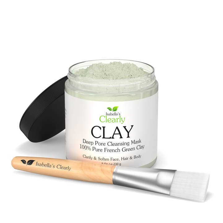 Isabella's Clearly – wholesale Skincare face mask – CLAY, French Green Clay Powder for Face Mask