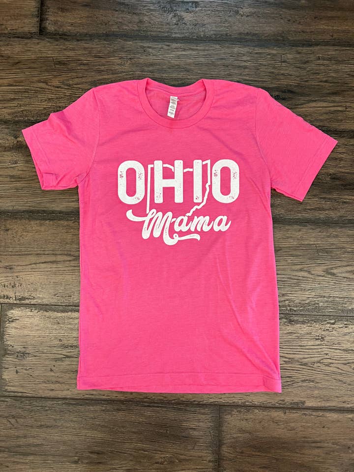 Ohio Roots Printing – wholesale T-shirts med screentryck – Dam – Ohio Mama Tee