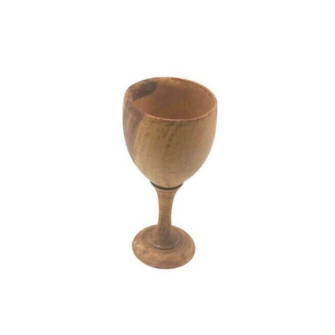 Bearthy - Wholesale Drinking Glass/Cup - Olive Wood Goblet Set - Wooden Chalice Drinking Cups