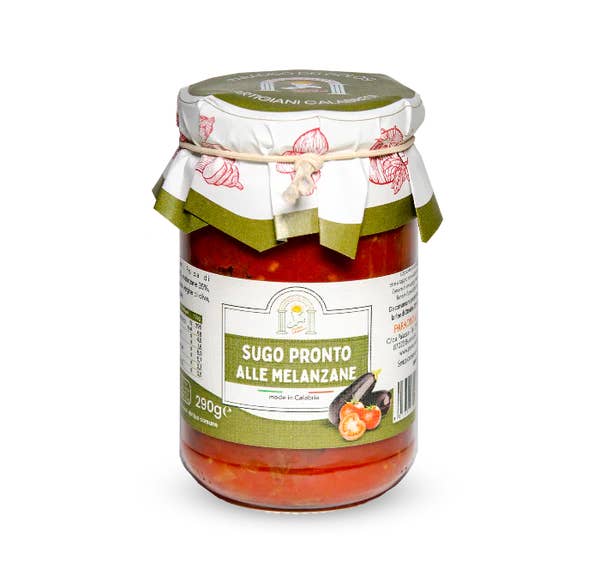 Paradiso dei Golosi Srl – wholesale Pasta sauce – Tomato Pasta Sauce with Aubergine - 290g