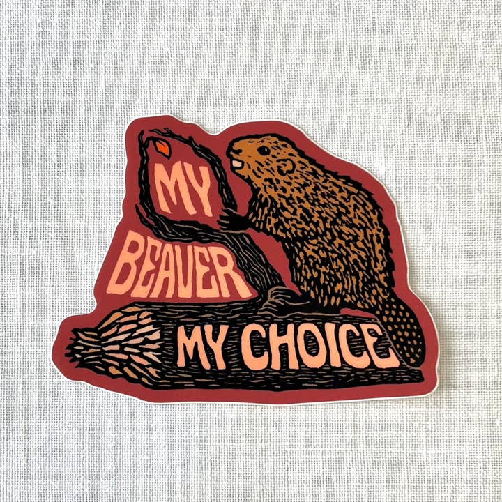 stickiemi - Wholesale Sticker - My Beaver My Choice Sticker | matte vinyl 1