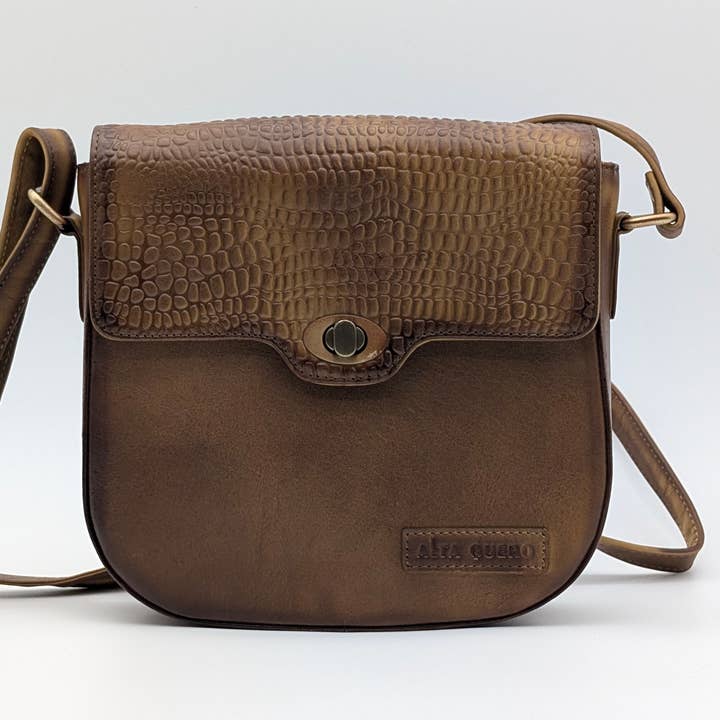 Alta Quero - Wholesale Crossbody Bag - Women's - Textured Brown Leather Essentials Set – Wallets & Crossbody8