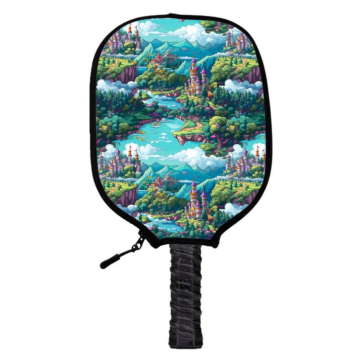 Housse Whimsical Castle Pickleball pour la vente par PickleBallerz