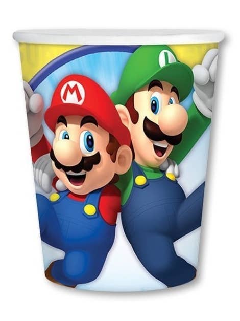 8 Super Mario bekers 250 ml voor wholesale door Dream Party